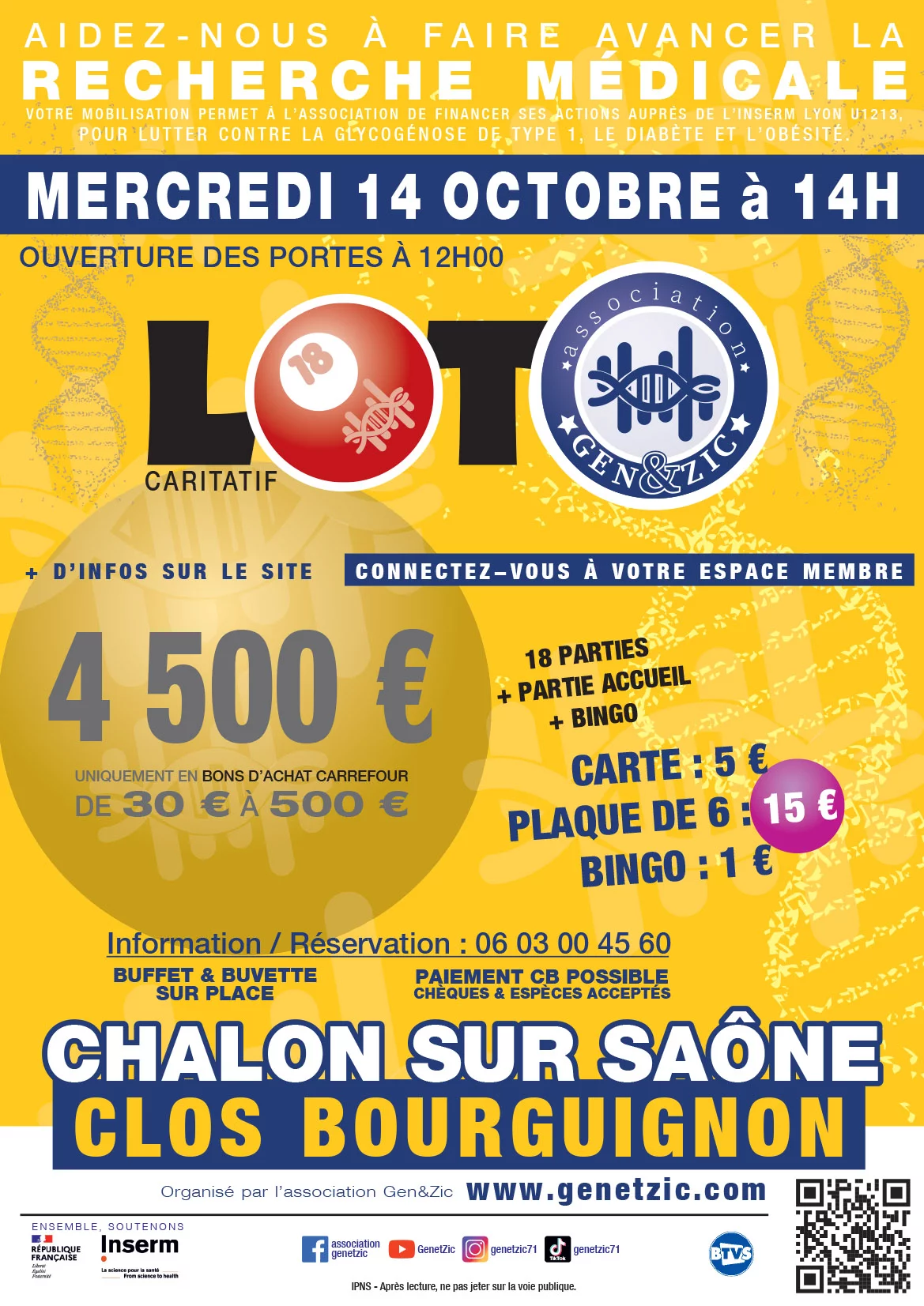 LOTO CLOS BOURGUIGNON 14/10/2026 
