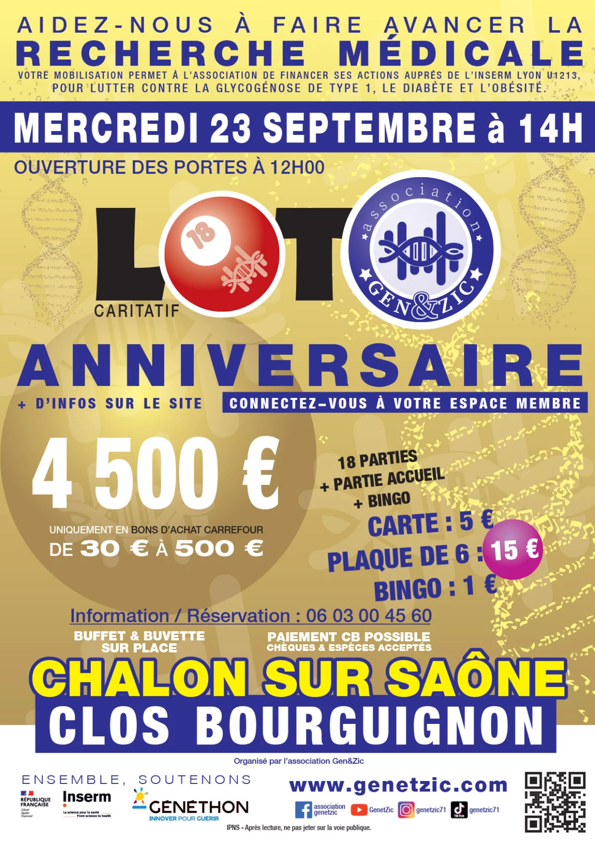 LOTO CLOS BOURGUIGNON 23/09/2026