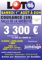 LOTO COUSANCE organisé par le comité de jumelage